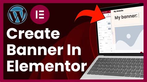 how to add banner in elementor