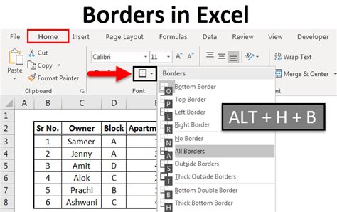 How To Add Border For Excel