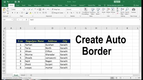 How To Add Border In Excel For Mac