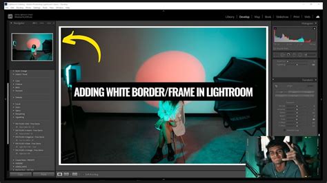 how to add border to image in lightroom