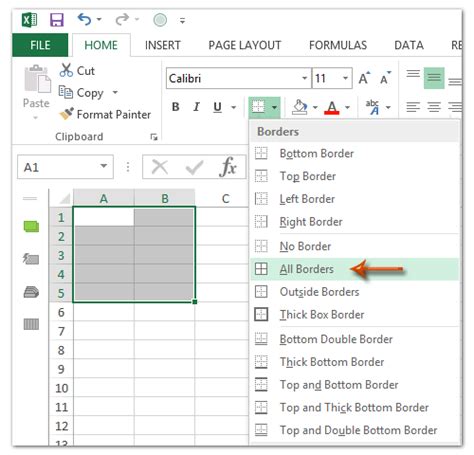 How To Add Borders In Excel Shortcut