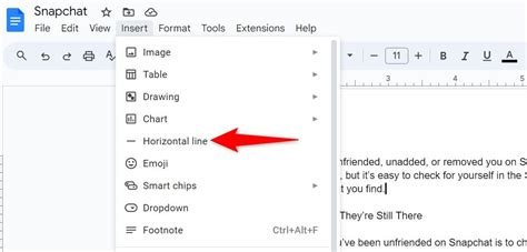 how to add broken lines in google docs