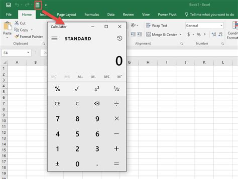 how to add calculator in excel sheet