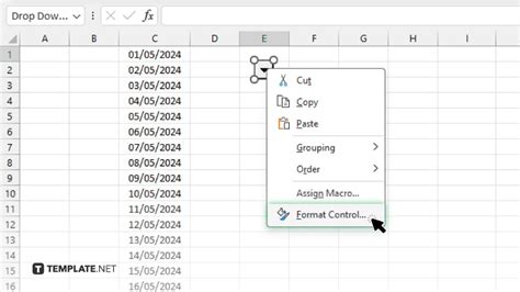 Excel Add Calendar Drop Down Into A Template Free Calendar Template