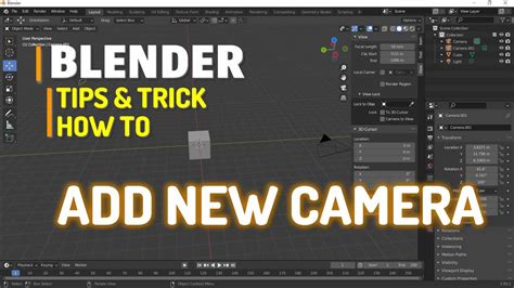 Position Camera Tips in Blender 2.8 BlenderNation
