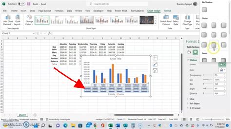 how to add chart in excel table