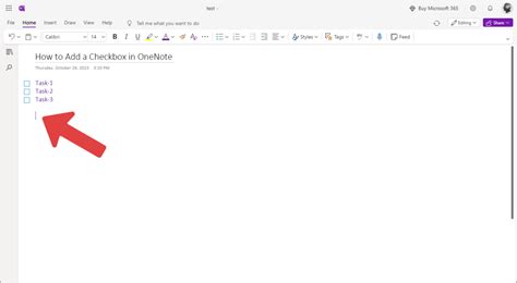 To Do (Checkbox) Items for WordNote Office OneNote Gem AddIns