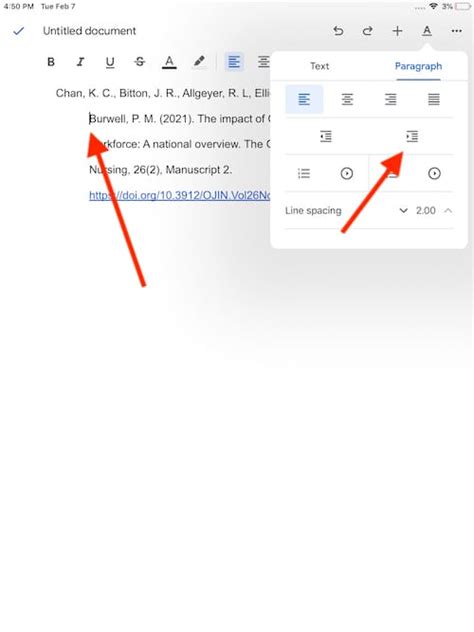 how to add citation in google docs ipad