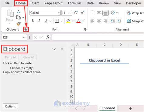 How To Add Clipboard In Excel
