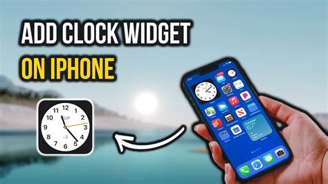 how to add clock widget to iphone
