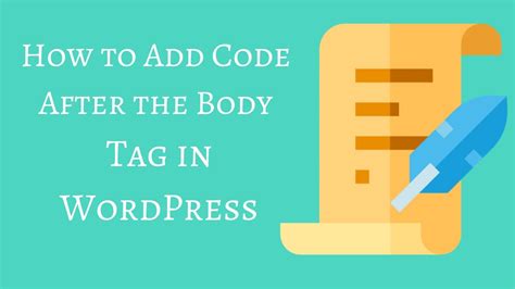 how to add code to body tag in wordpress