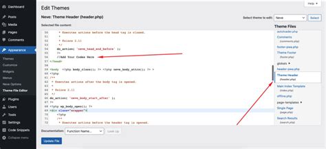 how to add code to wordpress theme