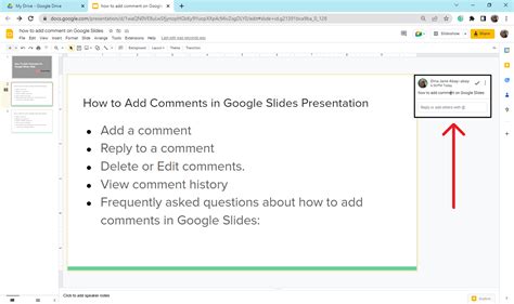 how to add comments on google docs app