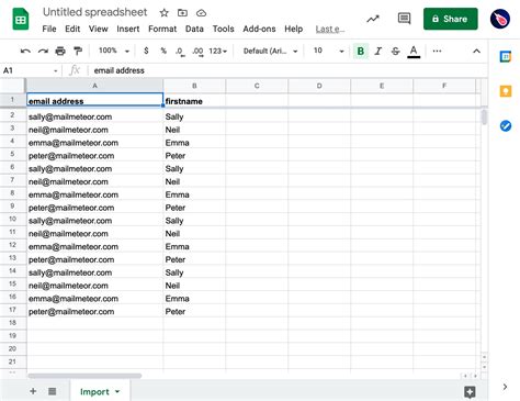 how to add contacts in gmail from excel