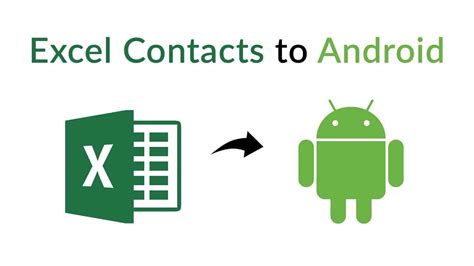 how to add contacts to android phone from excel