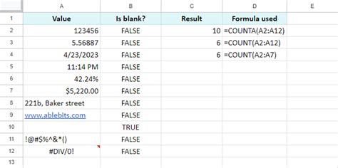 how to add counter in google sheets