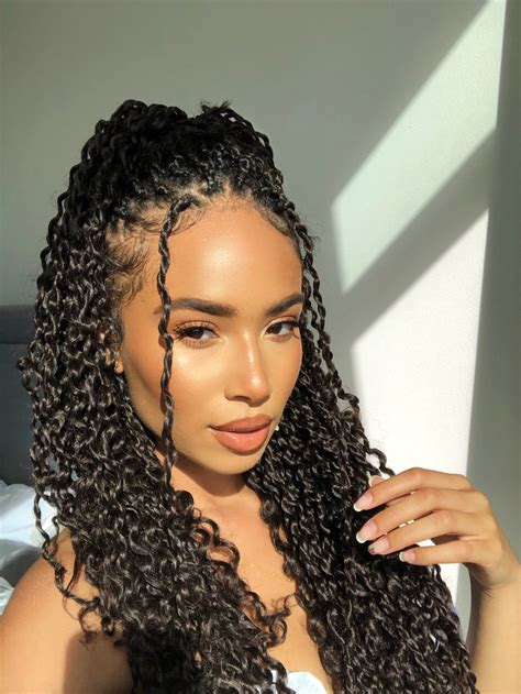  79 Popular How To Add Curly Hair To Box Braids For Hair Ideas