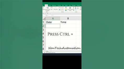 how to add current time in excel cell