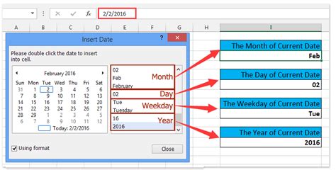 how to add current year in excel