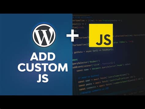 how to add custom js code in wordpress