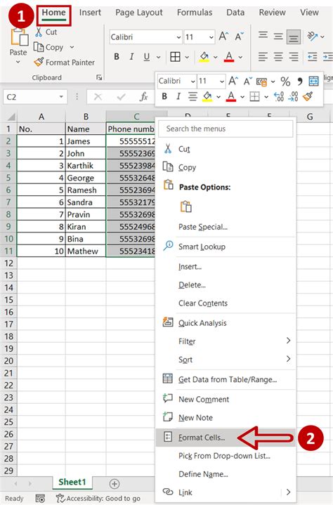 how to add dash in ic number in excel