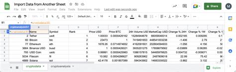 how to add data from another sheet in google sheets