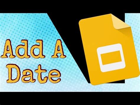how to add date in google slides