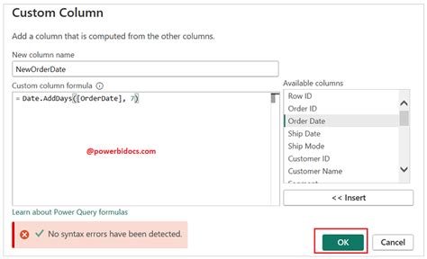 how to add days to a date in excel power query