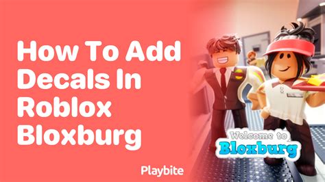 How To Add Decals In Roblox Bloxburg