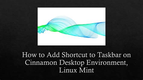 how to add desktop shortcut in linux mint