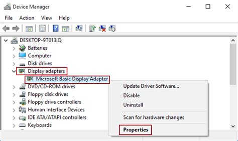how to add display adapter in windows 10