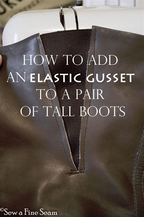 How To Add Elastic To Boots