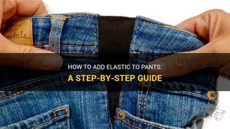 How To Add Elastic To Pants Ankles