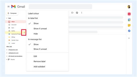how to add emails to labels in gmail