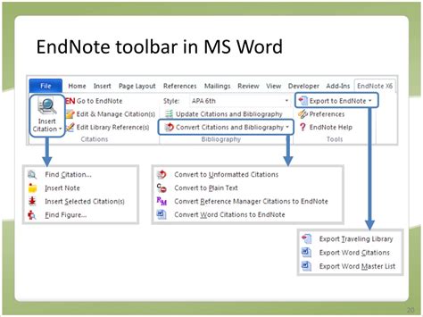 how to add endnote to word toolbar