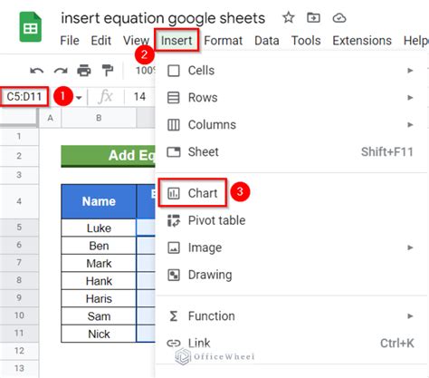 How To Add Equation To Google Sheets