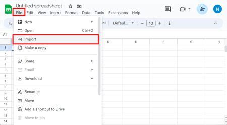 how to add excel file in google sheets