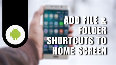 How To Add File Folder To Home Screen