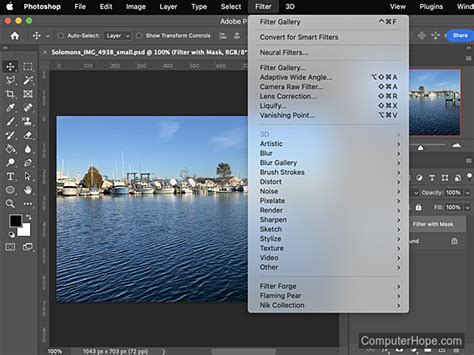 How To Add Filter In Adobe Photoshop 7.0