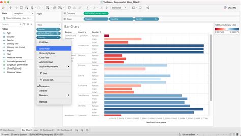 How To Add Filter In Tableau Worksheet