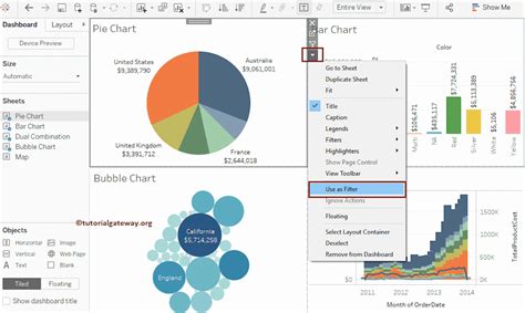How To Add Filters To The Dashboard In Tableau