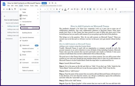 how to add footnotes in google docs ipad