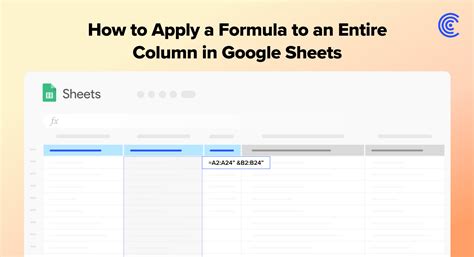 how to add formula in google sheets column
