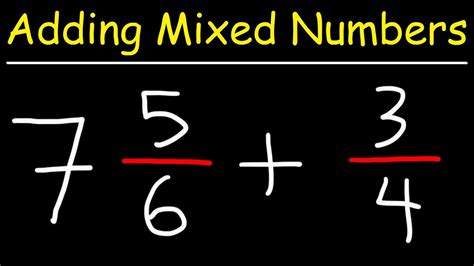 how to add fractions with one mixed number