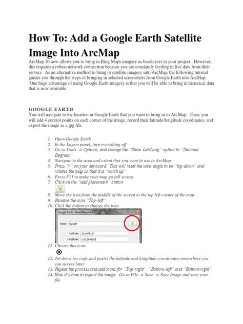 how to add google earth in arcmap