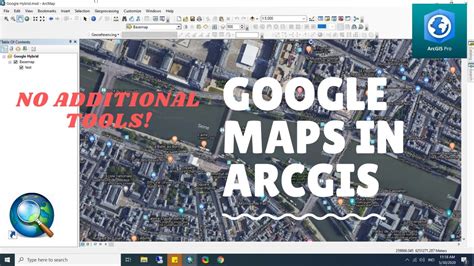 how to add google map in arcgis