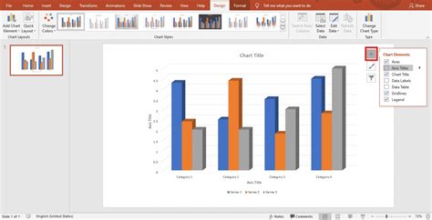 how to add graphs in presentation