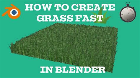 How To Add Grass On Blender