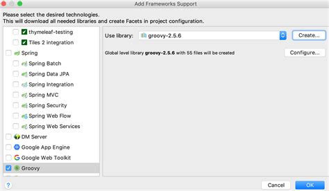 how to add groovy library in intellij
