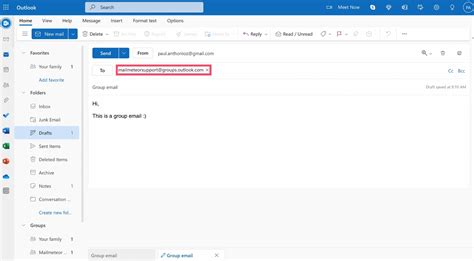 how to add group email inbox in outlook